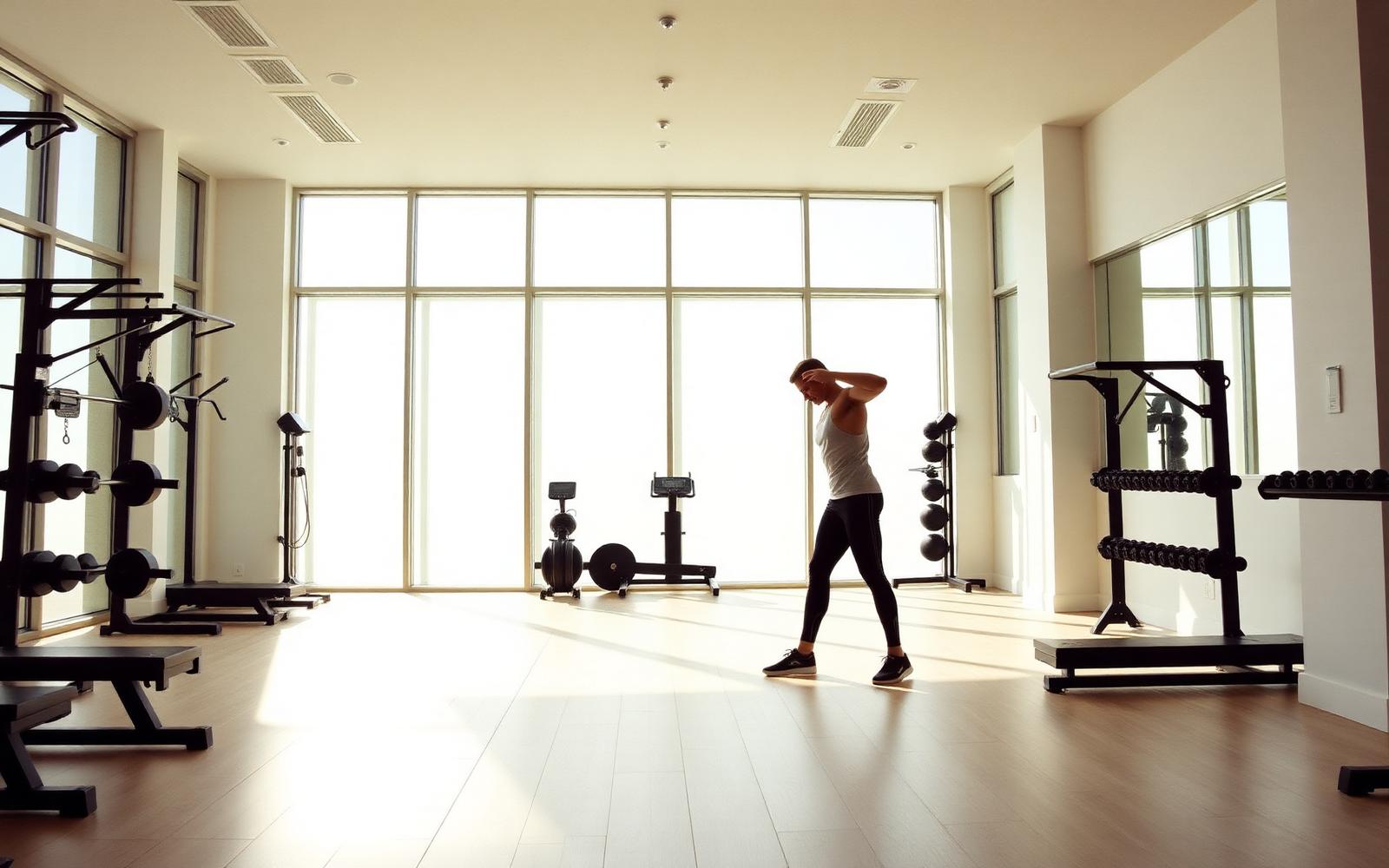Gym odour control: a clean, well-ventilated health club training floor